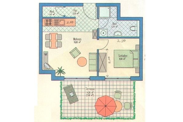 Ferienwohnung in Zingst - Villa Vogelsang, FW 2 - Bild 12