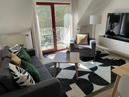 Ferienwohnung "Nils Holgerson" mit Balkon zwischen Strand, Wald & Wiese im Südosten der Insel Rügen!